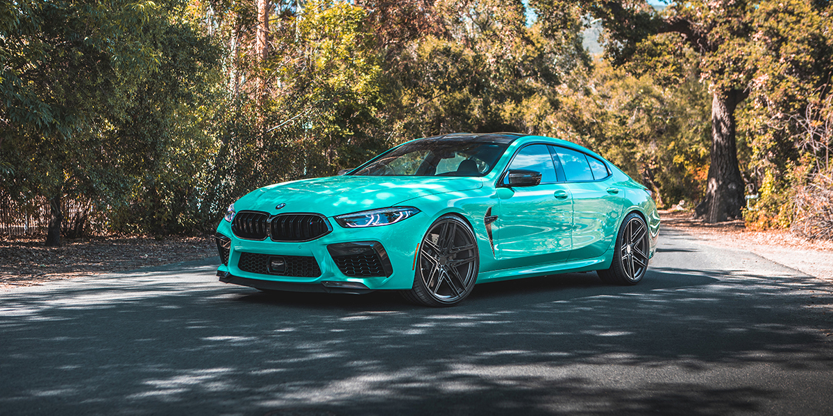 BMW M8 with Verde Wheels V12 Incise